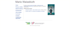 Desktop Screenshot of mariowaissbluth.com