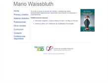 Tablet Screenshot of mariowaissbluth.com